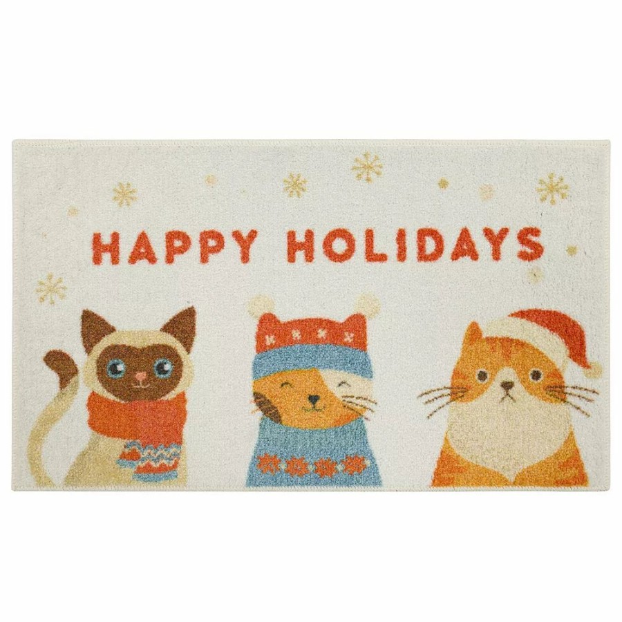 Mohawk Home * | Mohawk Home Mohawk Home Holiday Cats Rug