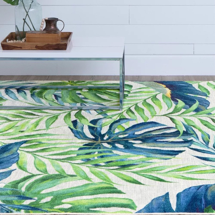 Mohawk Home * | Mohawk Home Mohawk Home Scattered Fronds Natural Area Rug