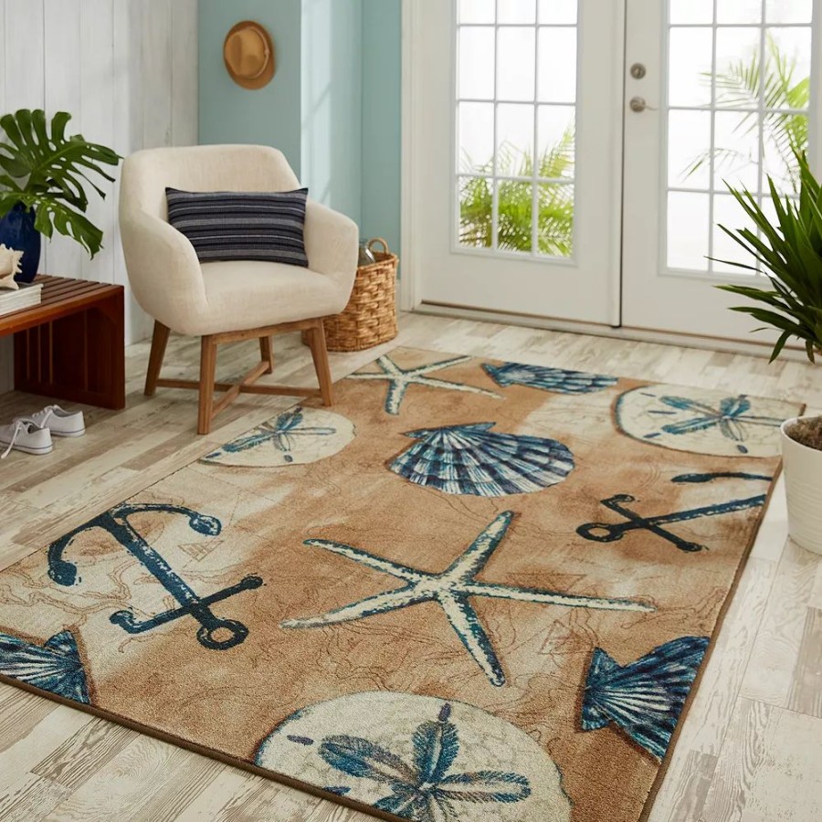 Mohawk Home * | Mohawk Home Mohawk Home Prismatic Tide Pool Shells Everstrand Rug