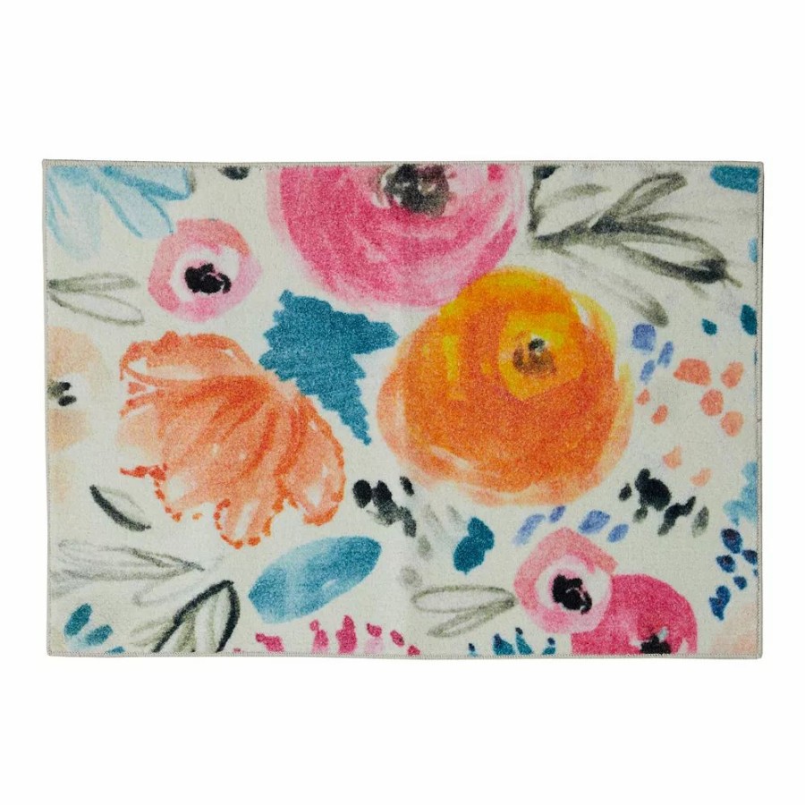 Mohawk Home * | Mohawk Home Mohawk Home Kids Prismatic Watercolor Floral Everstrand Rug