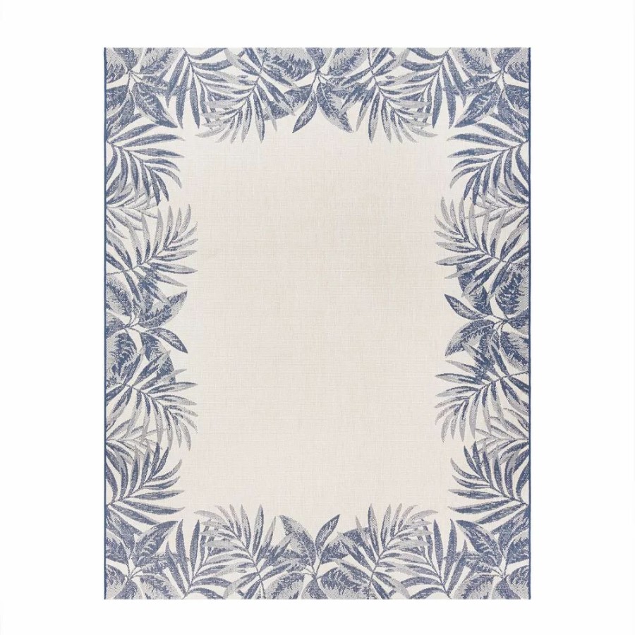 Gertmenian * | Gertmenian Avenue 33 Paseo Tropic Leaves Indoor/Outdoor Framed Rug