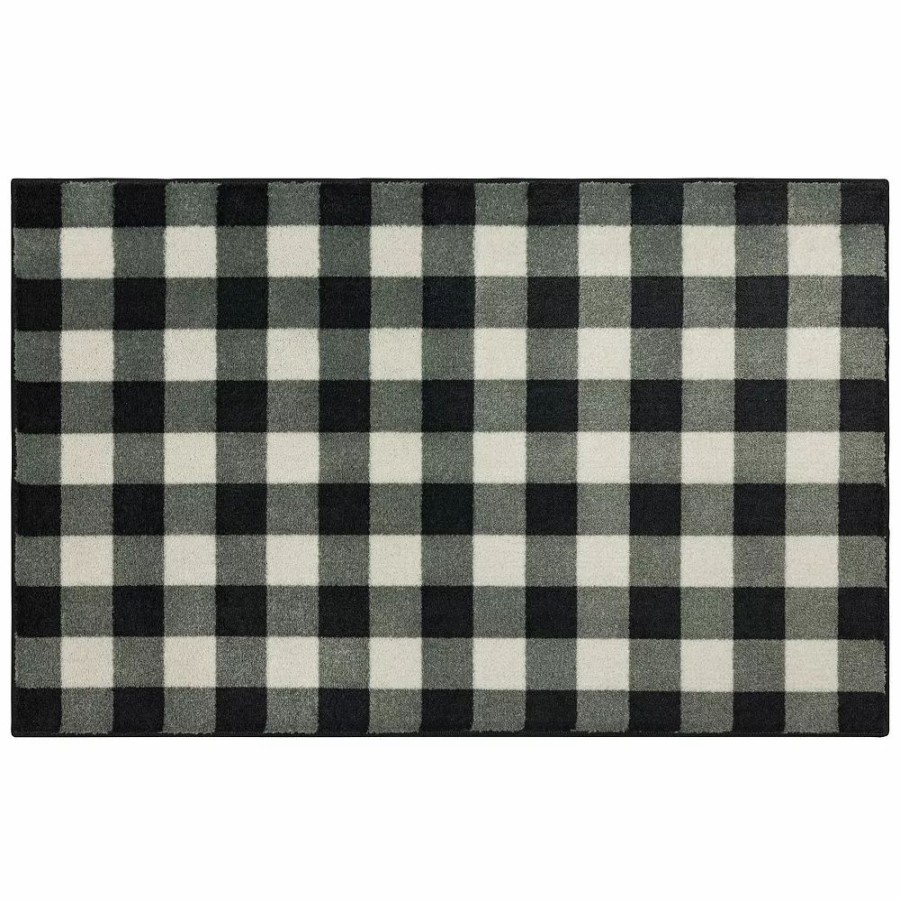 Mohawk Home * | Mohawk Home Mohawk Home Prismatic Black Buffalo Check Rug