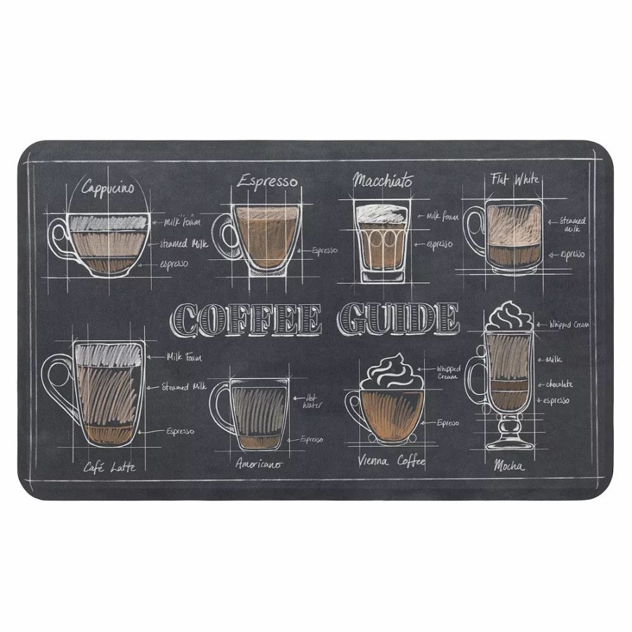 Mohawk Home * | Mohawk Home Mohawk Home Coffee Guide Comfort Kitchen Mat