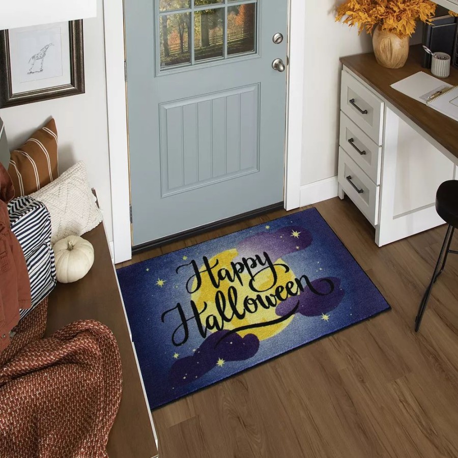 Mohawk Home * | Mohawk Home Mohawk Home Halloween Moon Rug