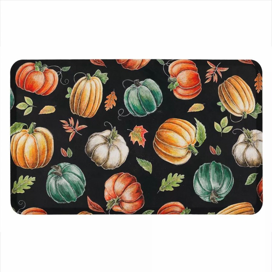 Mohawk Home * | Mohawk Home Mohawk Home Harvest Multi Pumpkin Cushioned Kitchen Mat