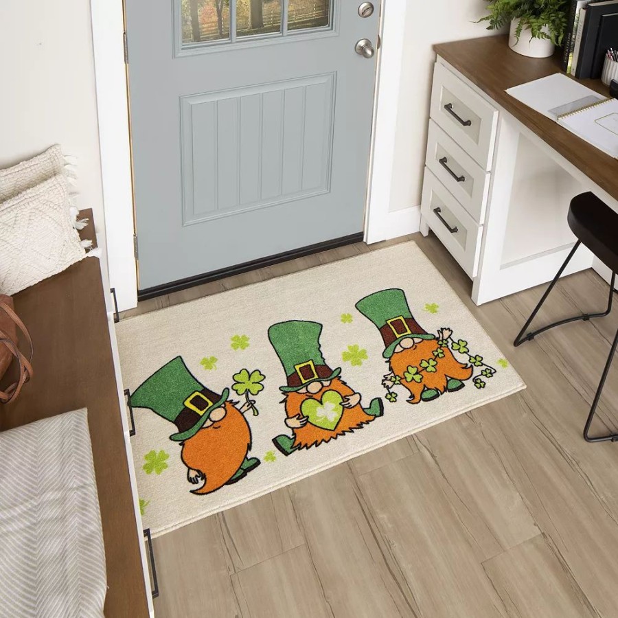 Mohawk Home * | Mohawk Home Mohawk Home Prismatic Leprechaun Clover Rug