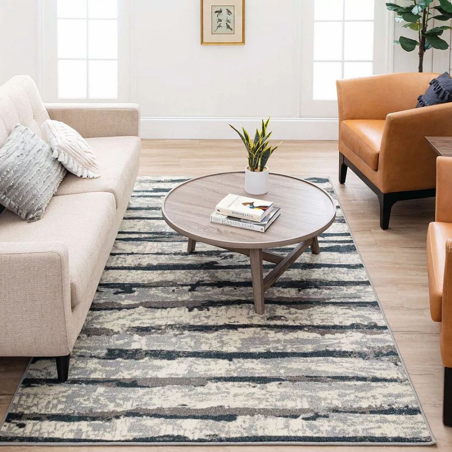 Mohawk Home * | Mohawk Home Mohawk Home Stripe Abstraction Rug