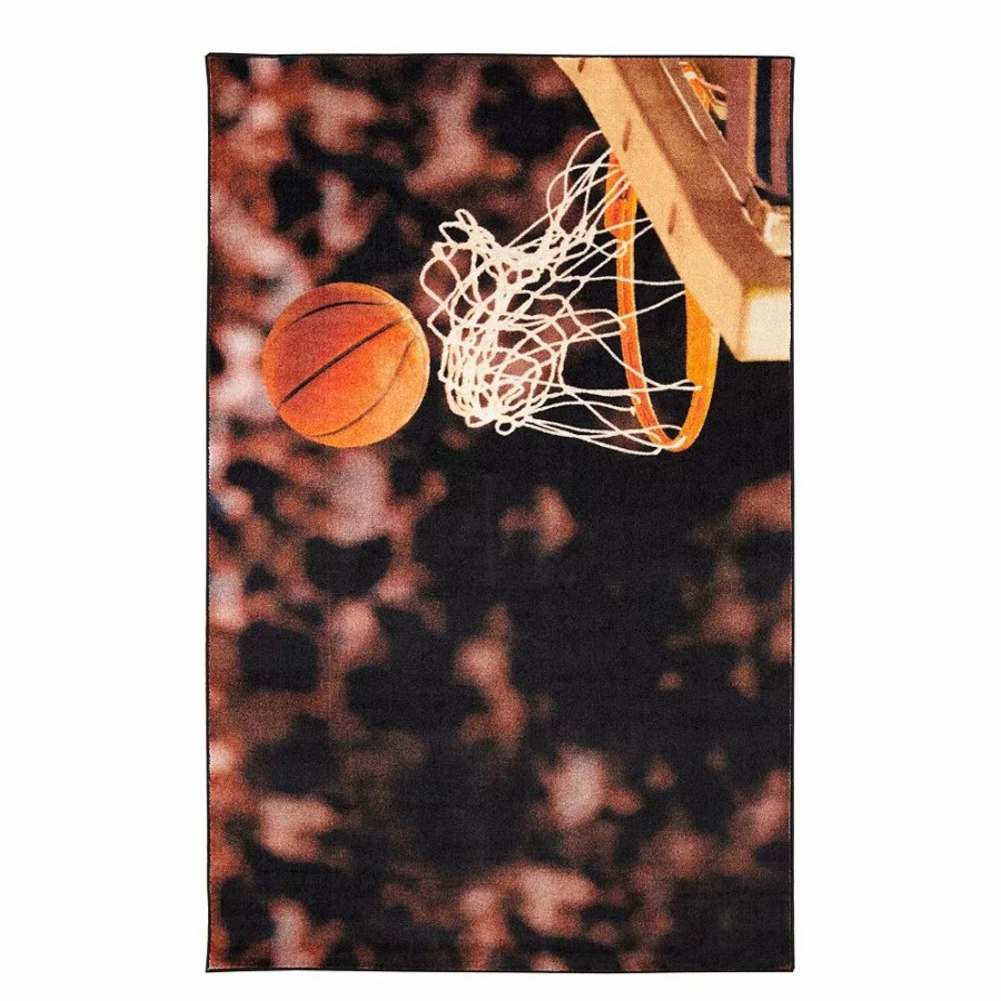 Mohawk Home * | Mohawk Home Mohawk Home Kids Prismatic Basketball Hoop Everstrand Rug