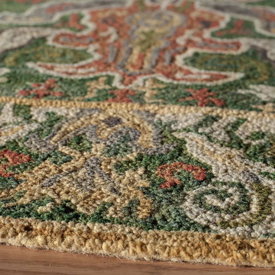 Momeni * | Momeni Tangier Bergin Framed Floral Wool Rug