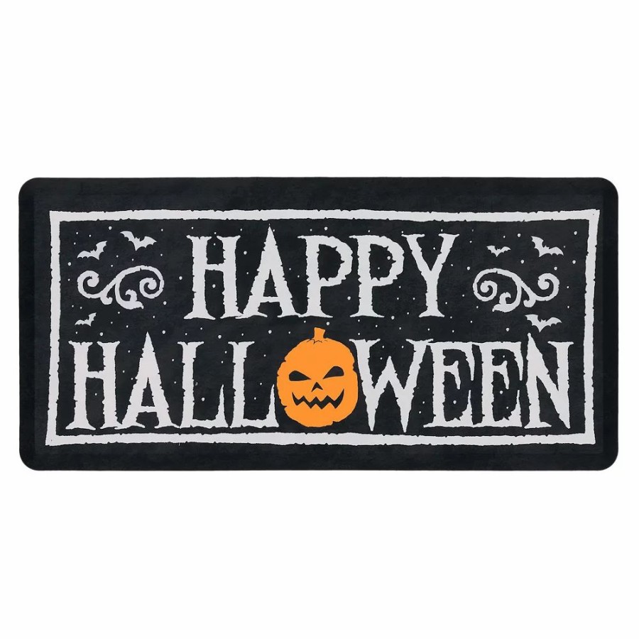 Mohawk Home * | Mohawk Home Mohawk Home Halloween Chalk Cushioned Kitchen Mat