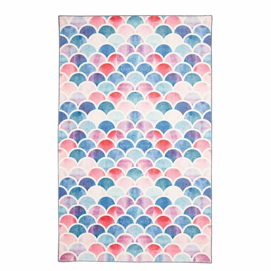 Mohawk Home * | Mohawk Home Mohawk Home Kids Prismatic Mermaid Scales Everstrand Rug