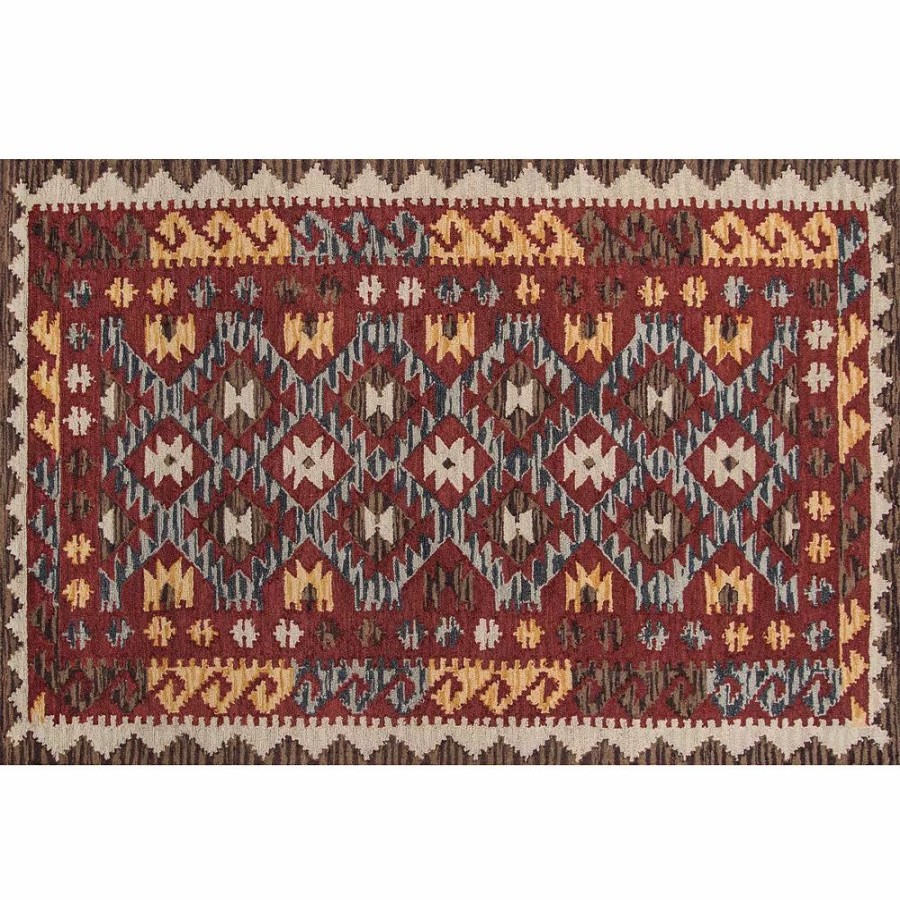 Momeni * | Momeni Tangier Mara Framed Geometric Wool Rug