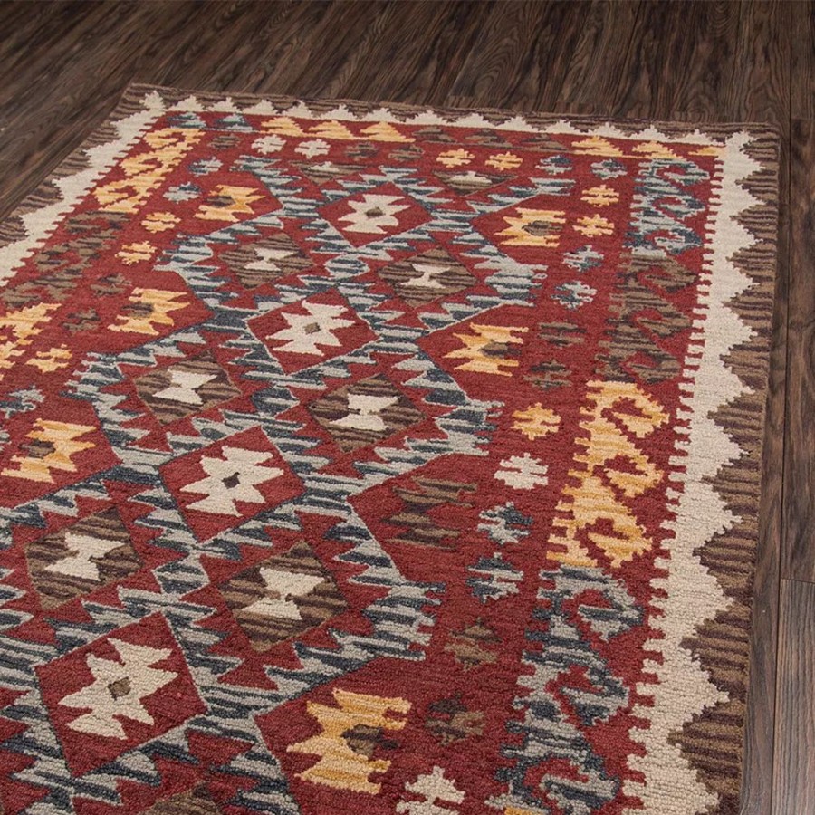 Momeni * | Momeni Tangier Mara Framed Geometric Wool Rug