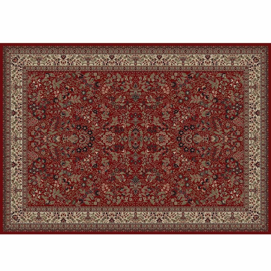 Merinos * | Merinos Sarouk Floral Framed Rug