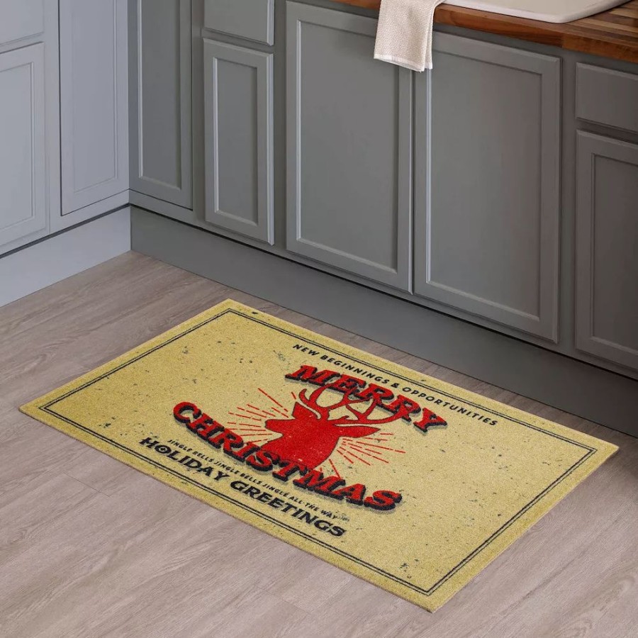 Mohawk Home * | Mohawk Home Mohawk Home Deer Christmas Indoor Mat