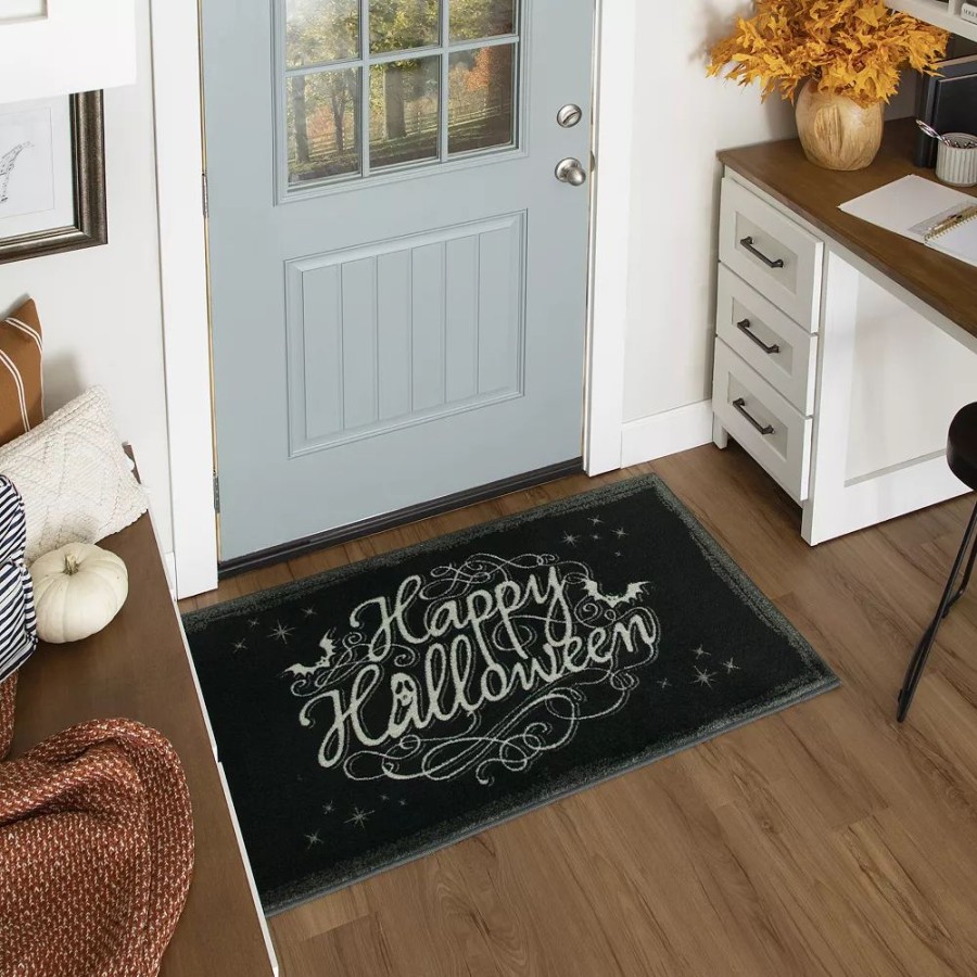 Mohawk Home * | Mohawk Home Mohawk Home Prismatic Bat Script Rug