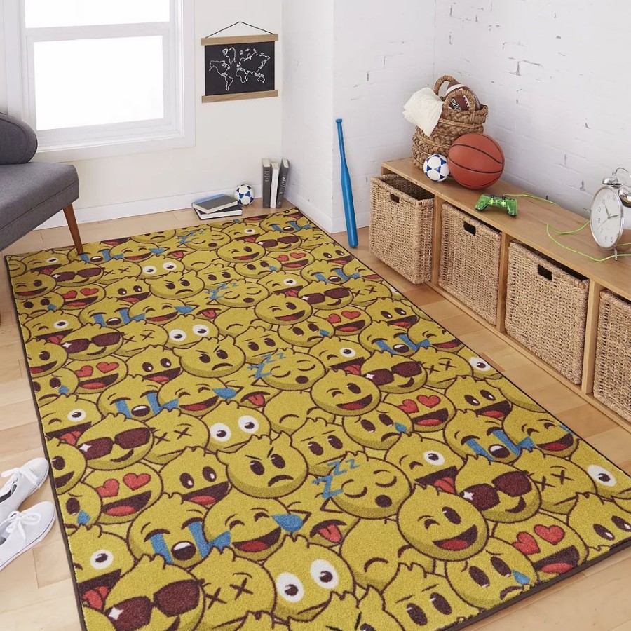 Mohawk Home * | Mohawk Home Mohawk Home Kids Prismatic Emoji Play Everstrand Rug