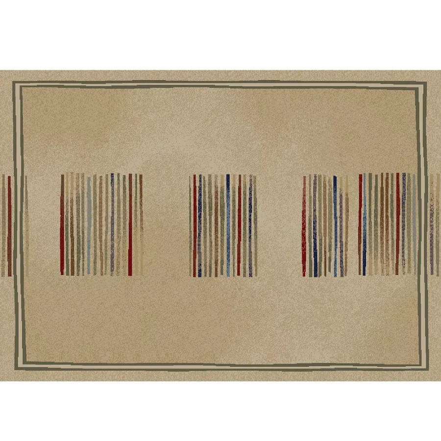 Merinos * | Merinos Stripes Geometric Rug