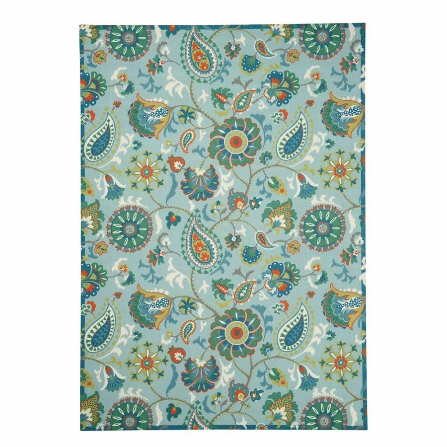 Waverly * | Waverly Sun N' Shade Paisley Indoor Outdoor Rug