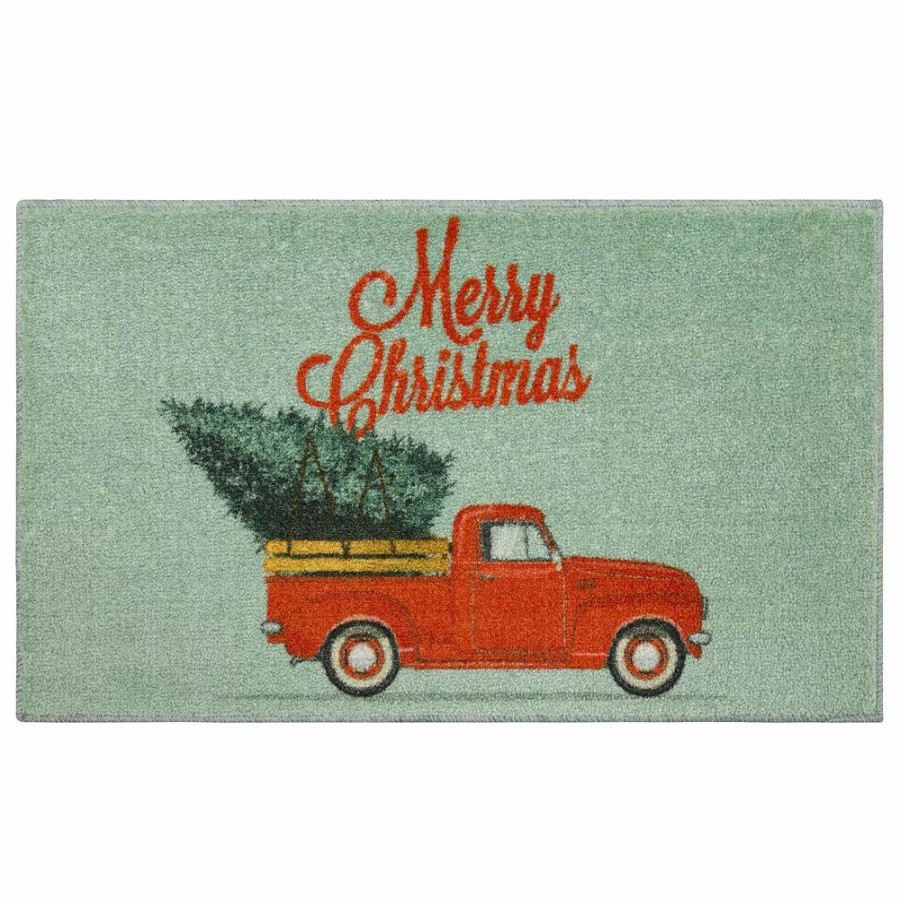 Mohawk Home * | Mohawk Home Mohawk Home Merry Christmas Truck Rug