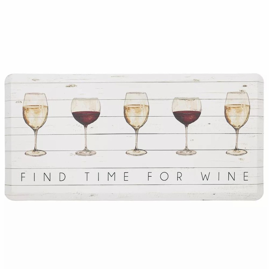 Mohawk Home * | Mohawk Home Mohawk Home Time For Wine Comfort Kitchen Mat