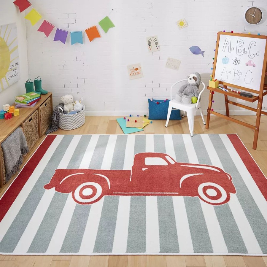 Mohawk Home * | Mohawk Home Mohawk Home Kids Vintage Truck Area Rug