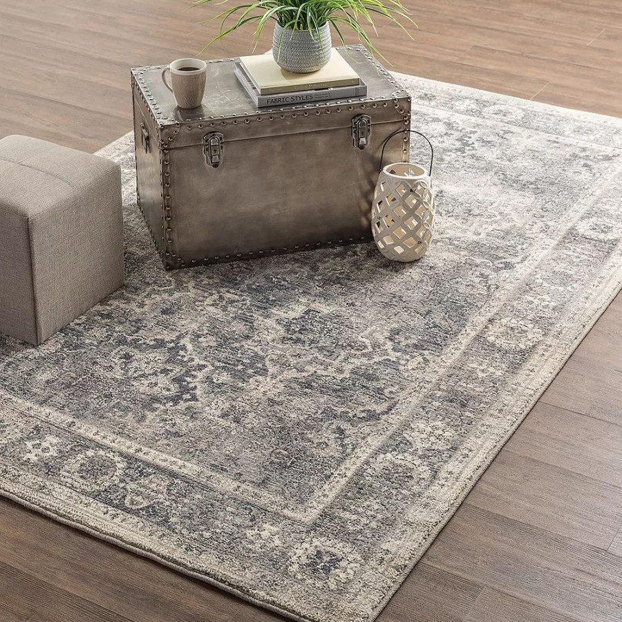 Mohawk Home * | Mohawk Home Mohawk Home Studio Fair Point Everstrand Framed Floral Rug