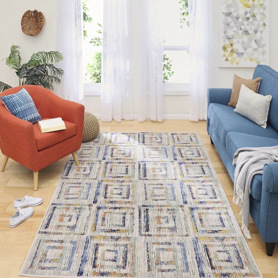 Mohawk Home * | Mohawk Home Mohawk Home Empire Weathered Squares By Scott Living Rug