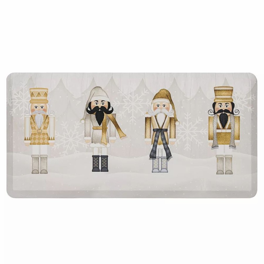 Mohawk Home * | Mohawk Home Mohawk Home Silver & Gold Nutcracker Cushioned Kitchen Mat