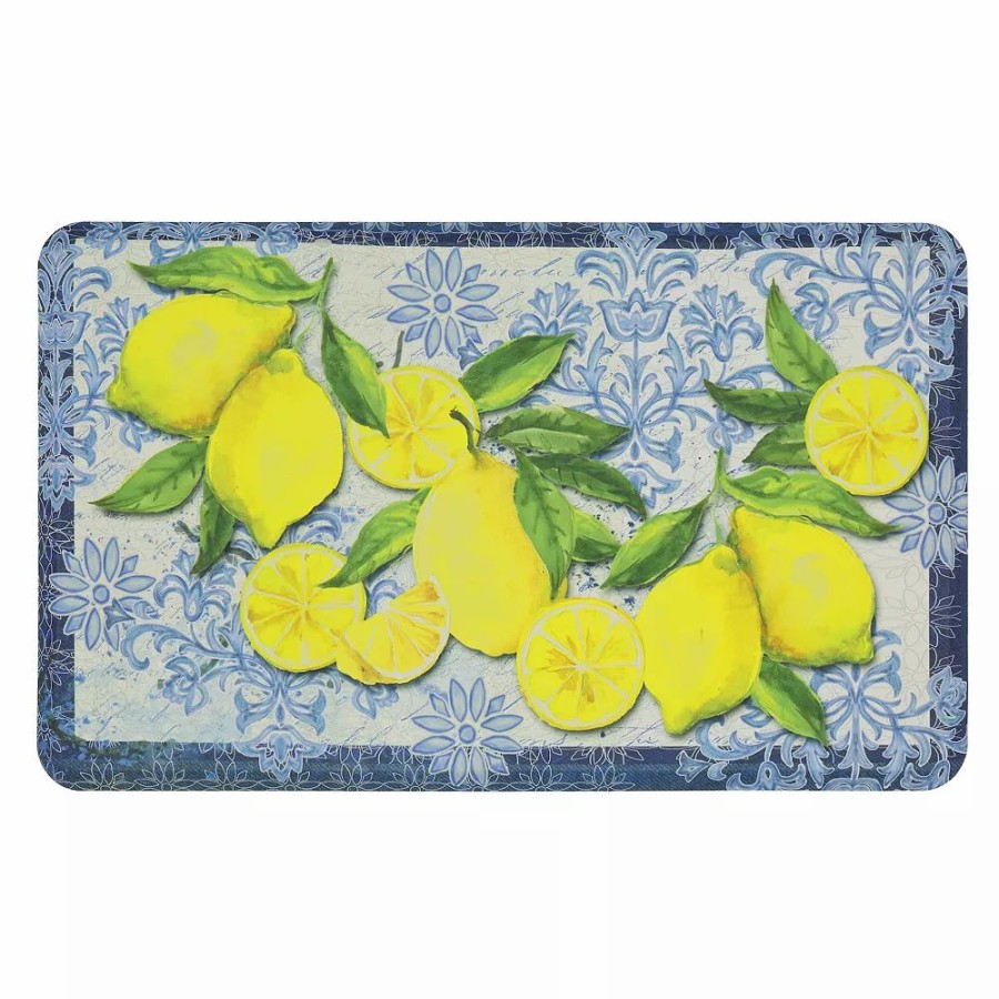 Mohawk Home * | Mohawk Home Mohawk Home Classy Italian Lemons Cushioned Printed Kitchen Mat 18" X 30"