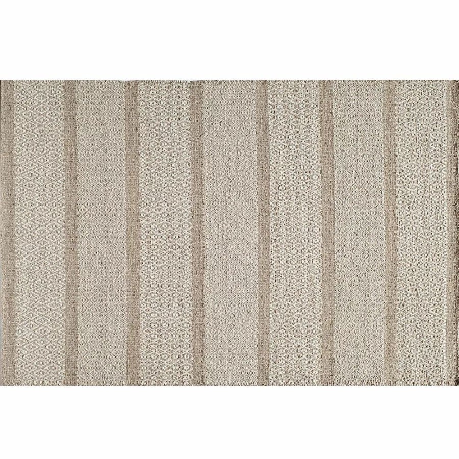 Momeni * | Momeni Mesa Striped Reversible Rug Beige