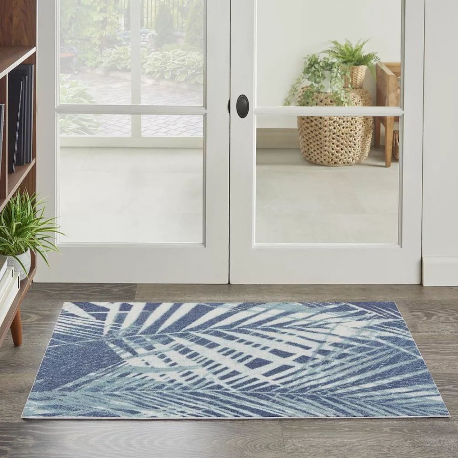 Waverly * | Waverly Sun N' Shade Coastal Palm Indoor Outdoor Rug