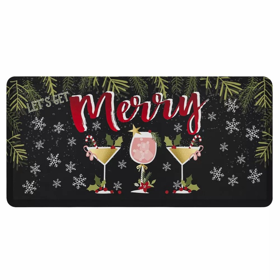 Mohawk Home * | Mohawk Home Mohawk Home Merry Martinis Cushioned Kitchen Mat