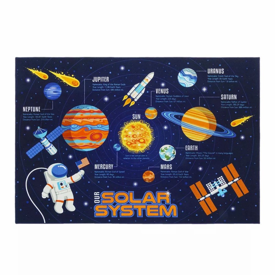 Gertmenian * | Gertmenian Teach Me Education Solar System 6'2" X 9'6" Rug