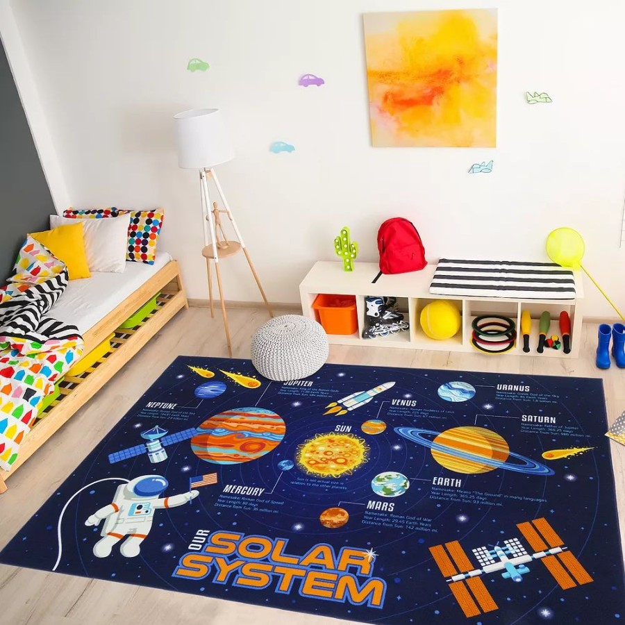 Gertmenian * | Gertmenian Teach Me Education Solar System 6'2" X 9'6" Rug