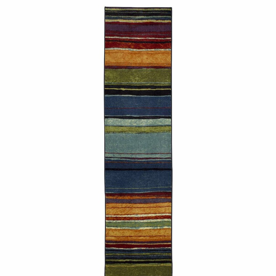 Mohawk Home * | Mohawk Home Mohawk Home Rainbow Striped Rug