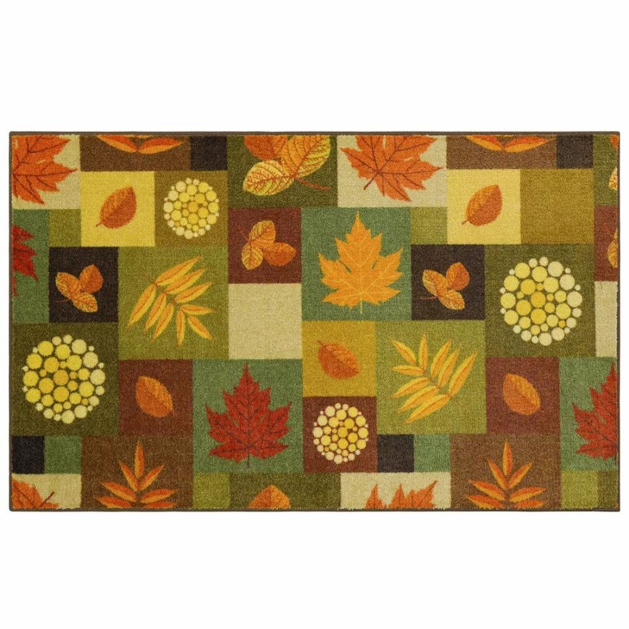 Mohawk Home * | Mohawk Home Mohawk Home Square Fall Leaves Rug