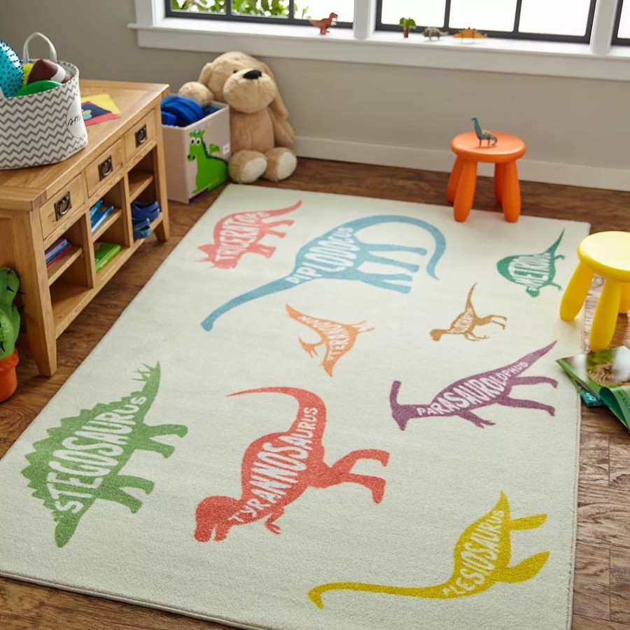 Mohawk Home * | Mohawk Home Mohawk Home Kids Interactive Prismatic Dinosaurs Everstrand Rug