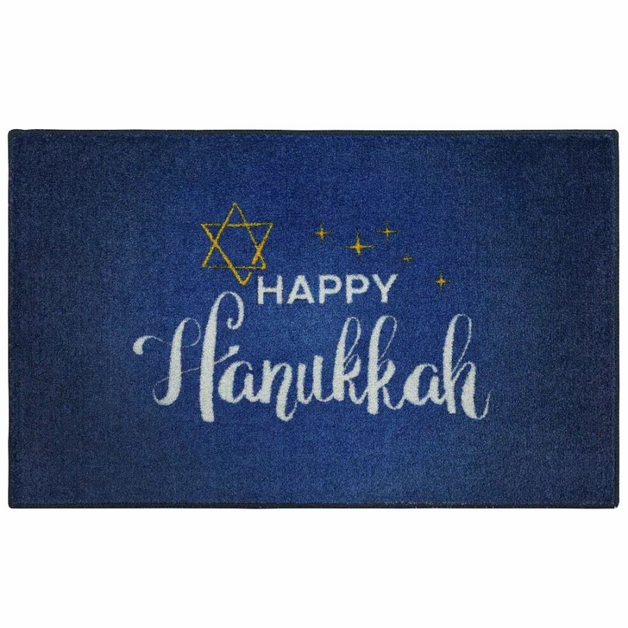 Mohawk Home * | Mohawk Home Mohawk Home Happy Hanukkah Rug