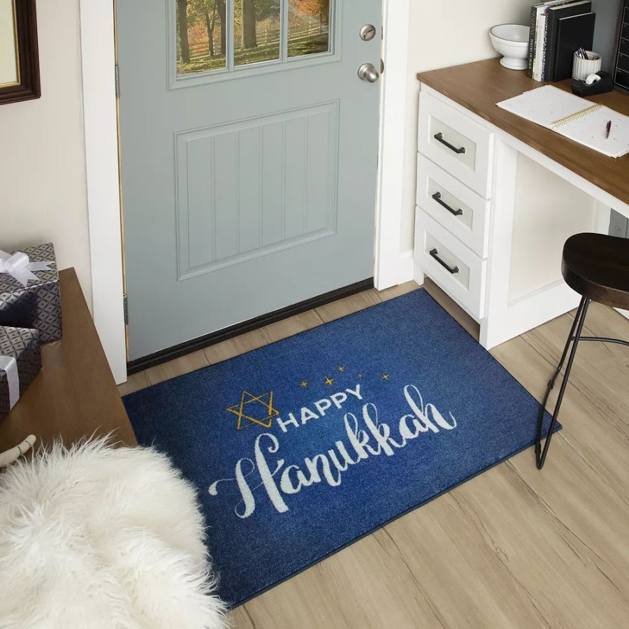 Mohawk Home * | Mohawk Home Mohawk Home Happy Hanukkah Rug