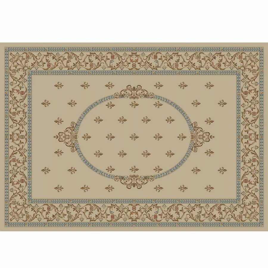 Merinos * | Merinos Fleur De Lis Medallion Framed Rug