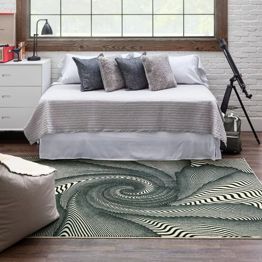 Mohawk Home * | Mohawk Home Mohawk Home Spiral Stripe Area Rug