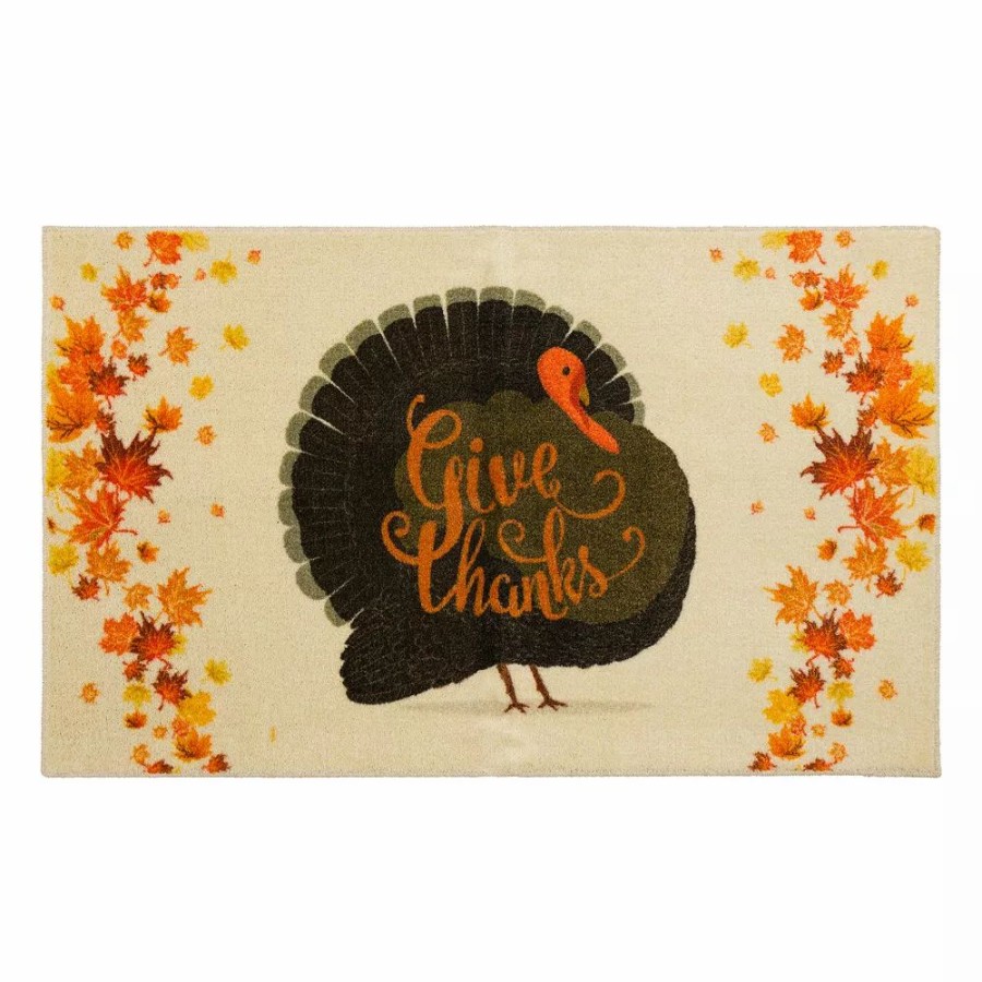 Mohawk Home * | Mohawk Home Mohawk Home Give Thanks Turkey Rug