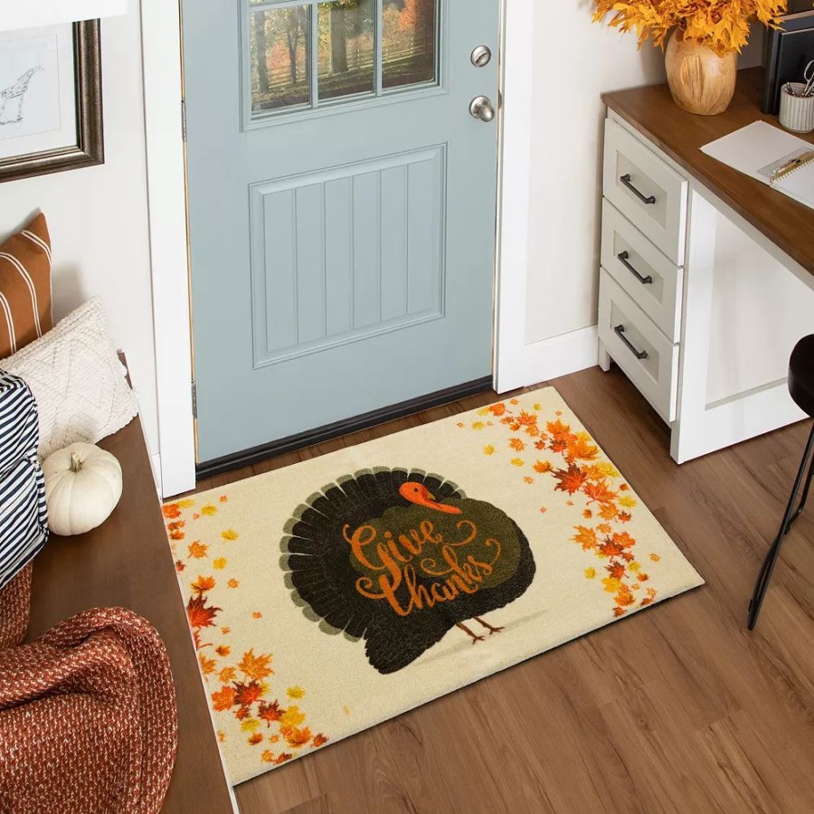 Mohawk Home * | Mohawk Home Mohawk Home Give Thanks Turkey Rug