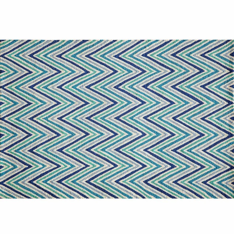 Momeni * | Momeni Geo Chevron Rug Blue