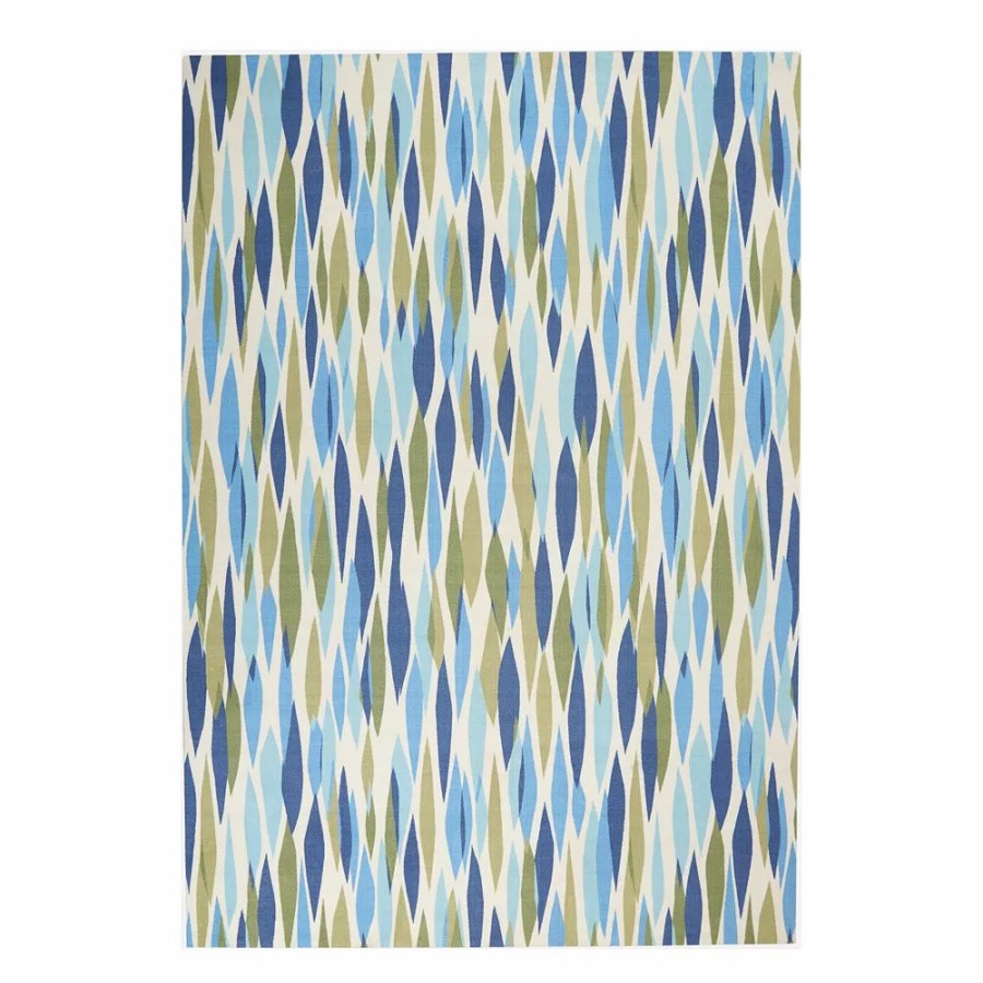 Waverly * | Waverly Sun N' Shade Poolside Outdoor Rug Seaglass