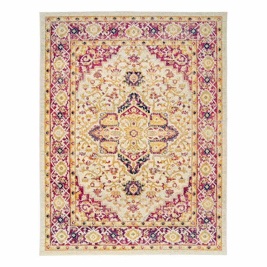 Gertmenian * | Gertmenian Avenue 33 Scanda Bristol Framed Medallion Rug Ivory