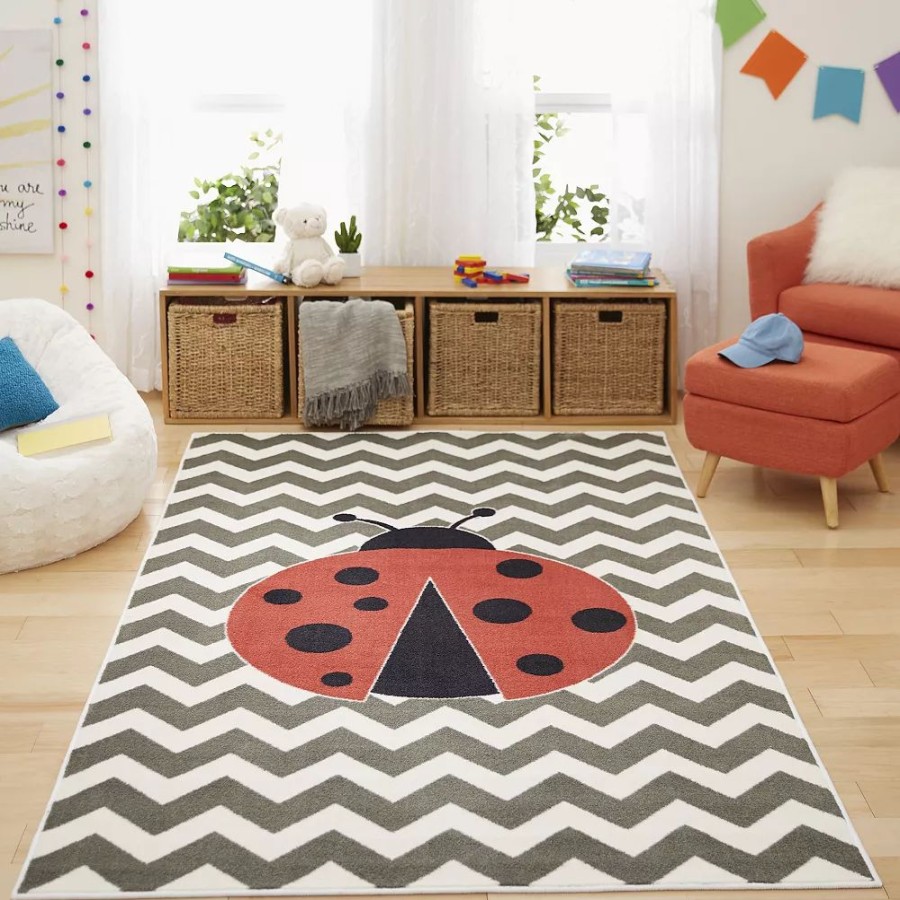 Mohawk Home * | Mohawk Home Mohawk Home Kids Little Ladybug Area Rug