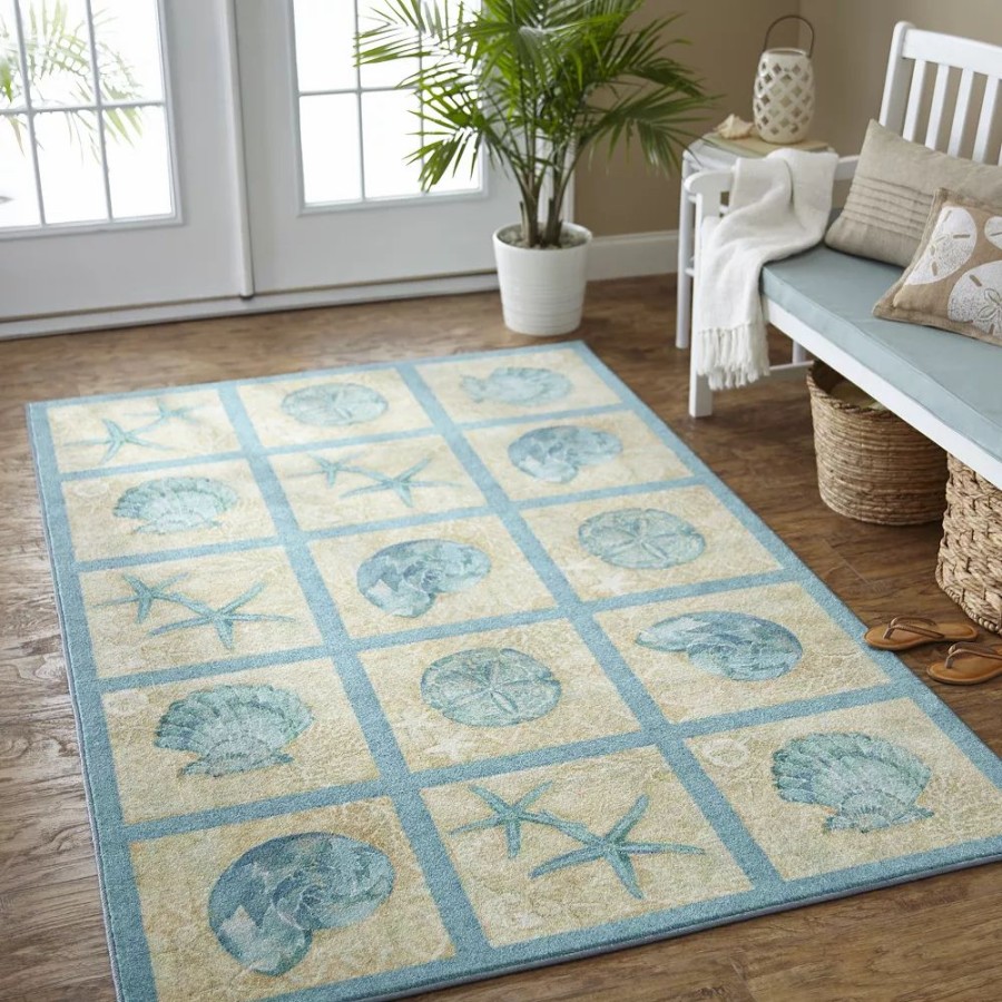 Mohawk Home * | Mohawk Home Mohawk Home Laguna Shells Seaside Area Rug