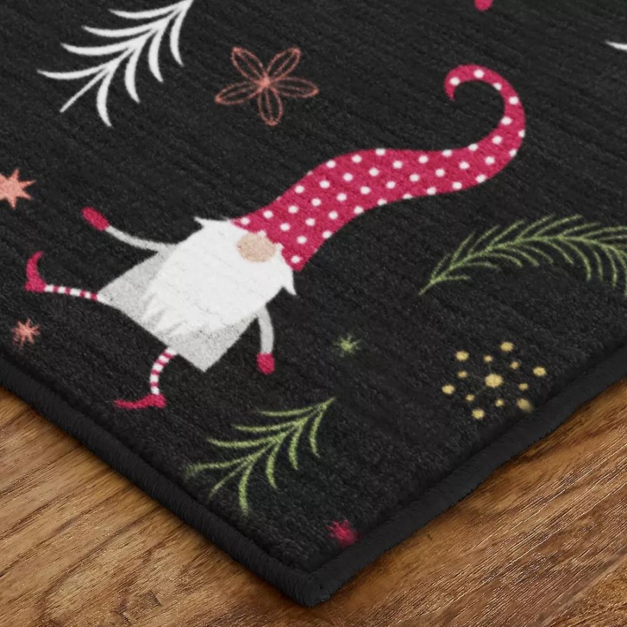 Mohawk Home * | Mohawk Home Mohawk Home Prismatic Dancing Elves Black Rug